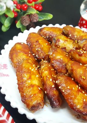 [聖誕派對小食--韓式bbq雞翼] 的食譜成品照片
