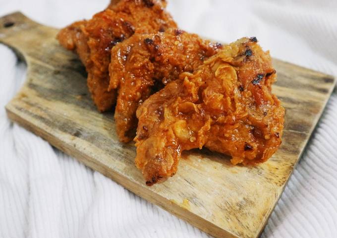 Resep Korean Honey Spicy Chicken Wings yang Enak Banget