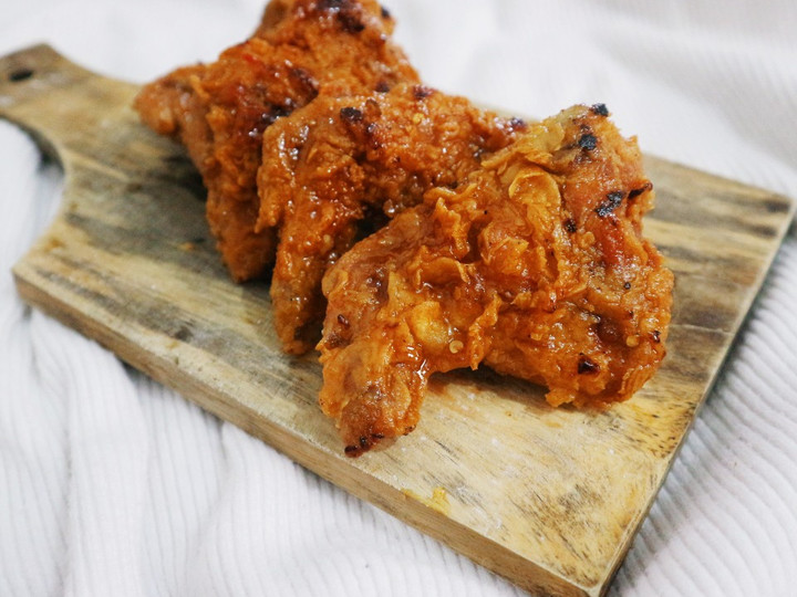Resep Korean Honey Spicy Chicken Wings yang Enak Banget