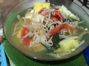 Gambar sayur bening tahu taoge