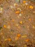 Carne molida en salsa podomoro