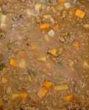 Carne molida en salsa podomoro