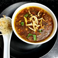 A picture of Veg Manchow Soup.