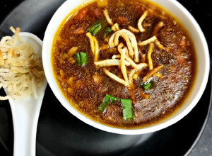 A picture of Veg Manchow Soup.