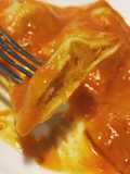 Ravioles de batata con Salsa Rossini