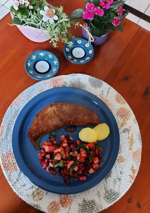 Una foto de Hígado en Salsa Teriyaki