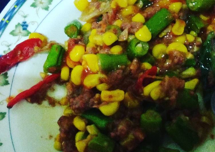 Bahan Membuat Tumis jagung kornet Lezat