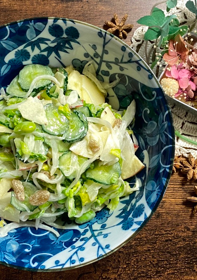 A picture of New Onion and Cucumber Salad.