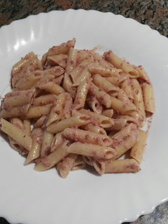 Una foto de Macarrones con paté
