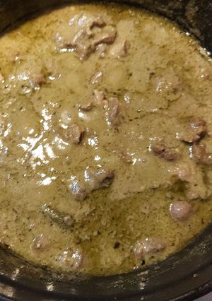 A picture of Mutton korma.