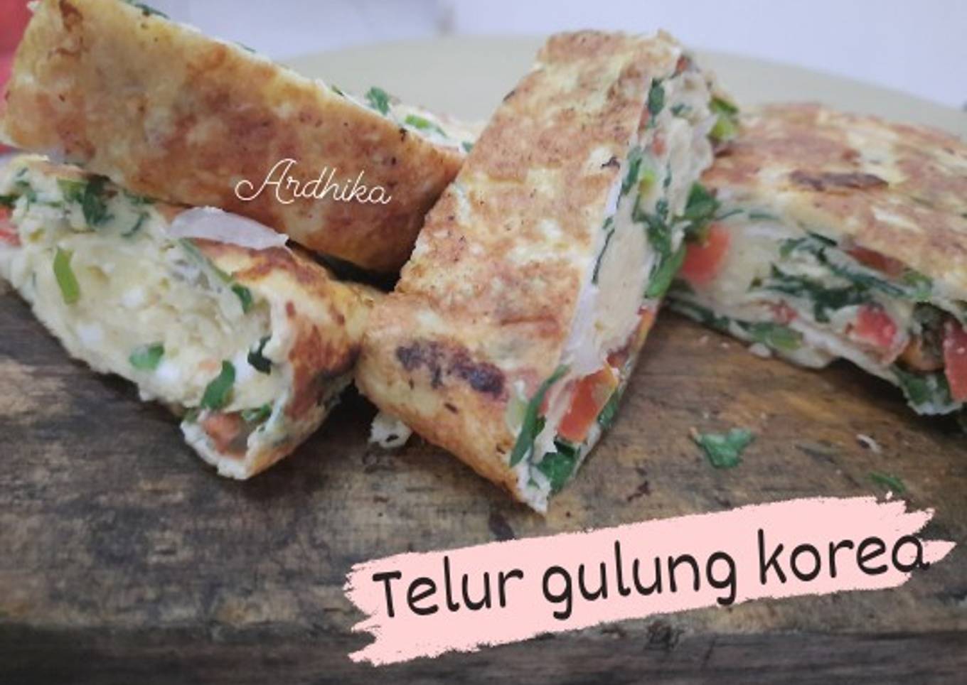 Telur gulung korea isi sayur