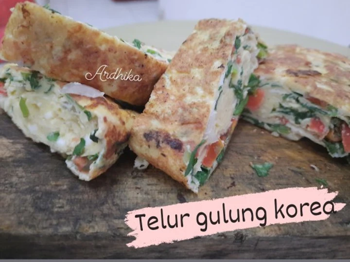 Langkah Gampang Membikin Resep Telur gulung korea isi sayur yang Enak Banget Anti Ribet, Bikin Ngiler