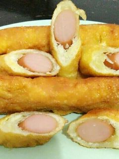Foto resep Roti goreng telur isi sosis