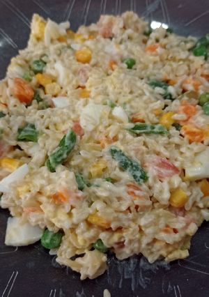 Una foto de Arroz integral primavera