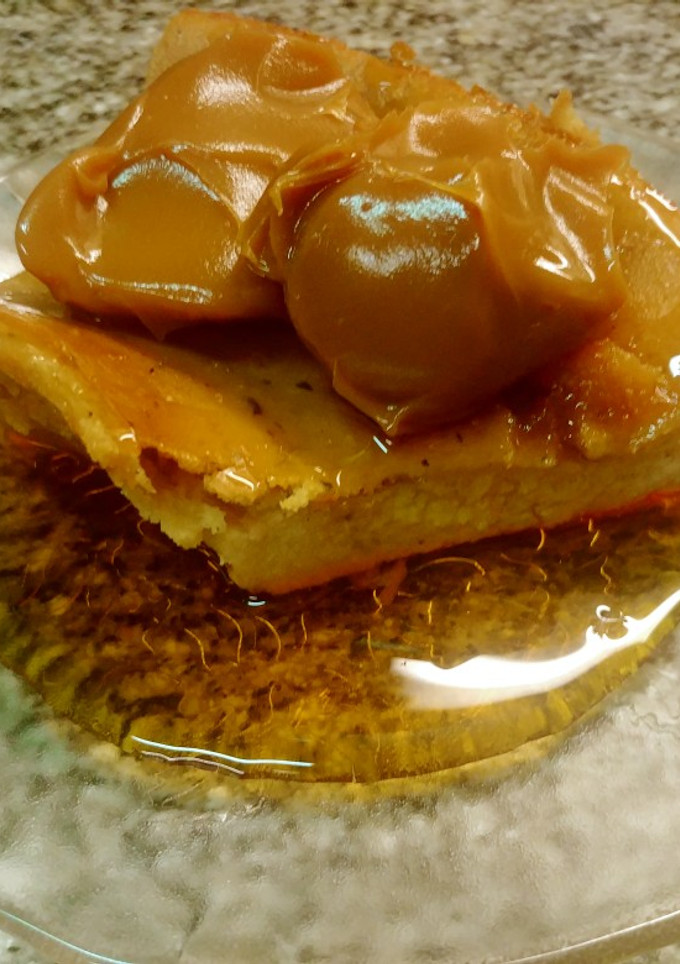 Una foto de Budín de pan sin lactosa