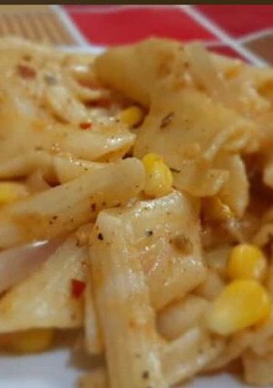A picture of Sweet corn pasta.