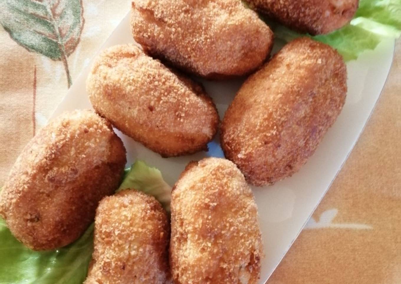 Croquetas de papa con pescado