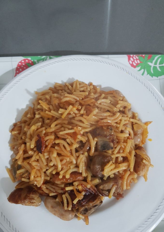 Una foto de Fideos a la cazuela