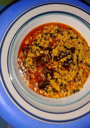 A picture of Egusi soup.