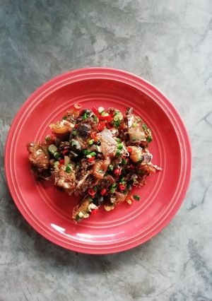 รูปของ อาหาร 2019 12.ไก่รวนเค็มคั่วพริกเกลือ เฮงเฮงเฮง
