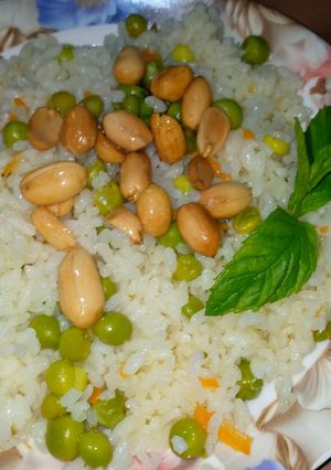صورة لوصفة رز وبازيلا
