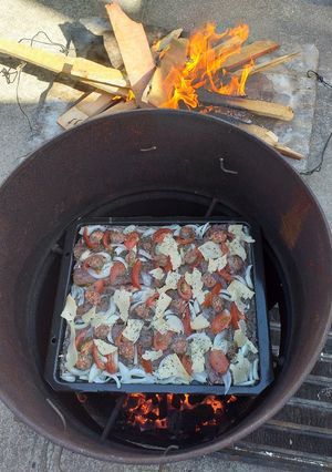 Una foto de Sierra al horno en tarro artesanal