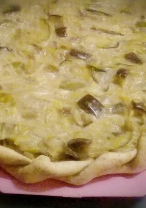 Una foto de Relleno de cebolla, berenjena 🍆 y zapallitos verdes.. 😋 😋