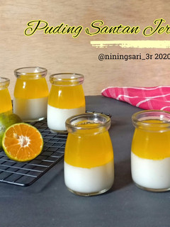 Foto resep Puding Santan Jeruk