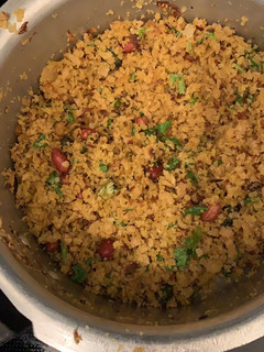 A picture of Roti spicy churma.