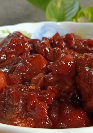 A picture of CARAMELIZED CHICKEN (WITH JAGGERY).
