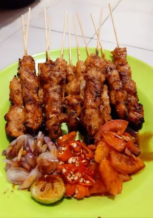 Foto resep Sate ayam rumahan