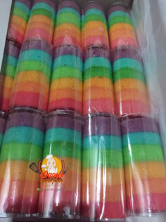 Foto resep Rainbow roll cake🌈