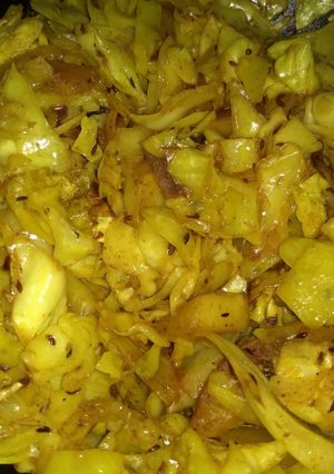 A picture of Punjabi Cabbage Masala.