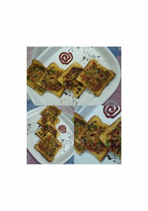 सूजी ब्रेड पिज़्ज़ा (suji bread pizza recipe in hindi) रेसिपी मुख्य फोटो