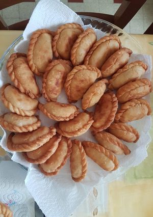 Une photo de Pastel végétarien simple
