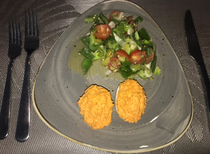 Una foto de Huevos rellenos a la peruana