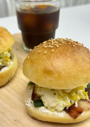 Hình của món Bánh mì tròn bagels 🥯.