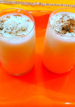 A picture of Masala lassi / butter milk.