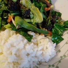 A picture of Japanese veggie stir-fry.
