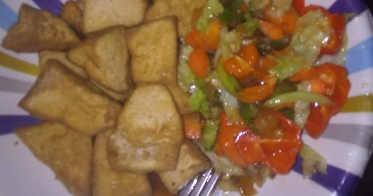 Awara (tofu) with vegetable Recipe by SSY Foodies Kitchen Cookpad