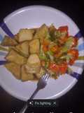 Awara (tofu) with vegetable