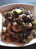 Riso Venere con zucchine e gamberetti (light)