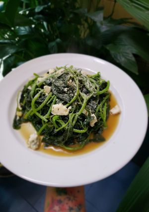 Foto resep Oseng Bayam Keju / Spinach Cheese