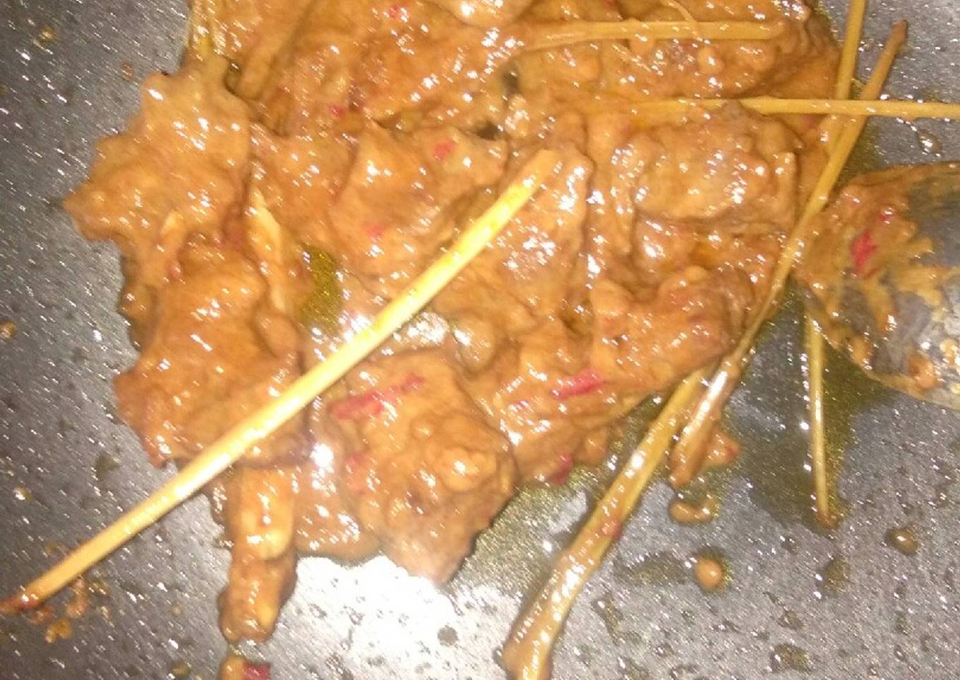 Rendang sapi simple,gurih dan tidak pedas
