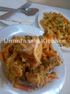 A picture of Creamy fried chicken.