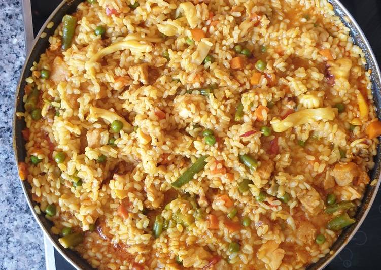 Arroz 'apaellado' de pulpo y chopitos