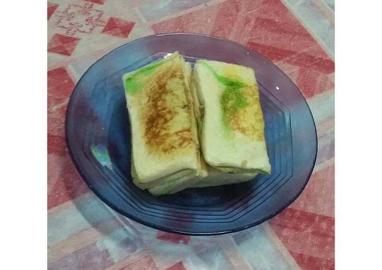 Roti bakar selai pisang homemade