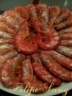 Una foto de Gambones a la plancha