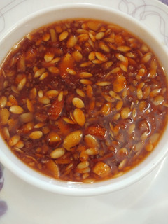 A picture of Tamarind or jaggery chutney.