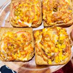 Air Fryer Multigrain Bread Pizza-レシピのメイン写真